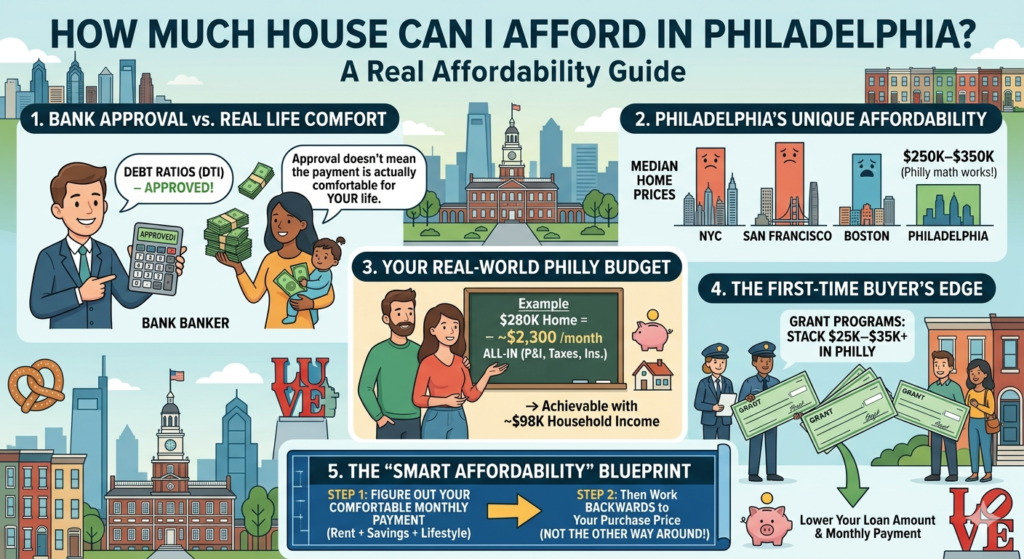 how much house can i afford philadelphia rowhouse neighborhood