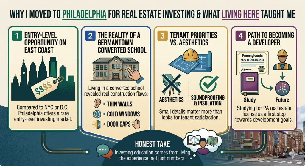 Philadelphia real estate investing - Germantown converted school apartment exterior