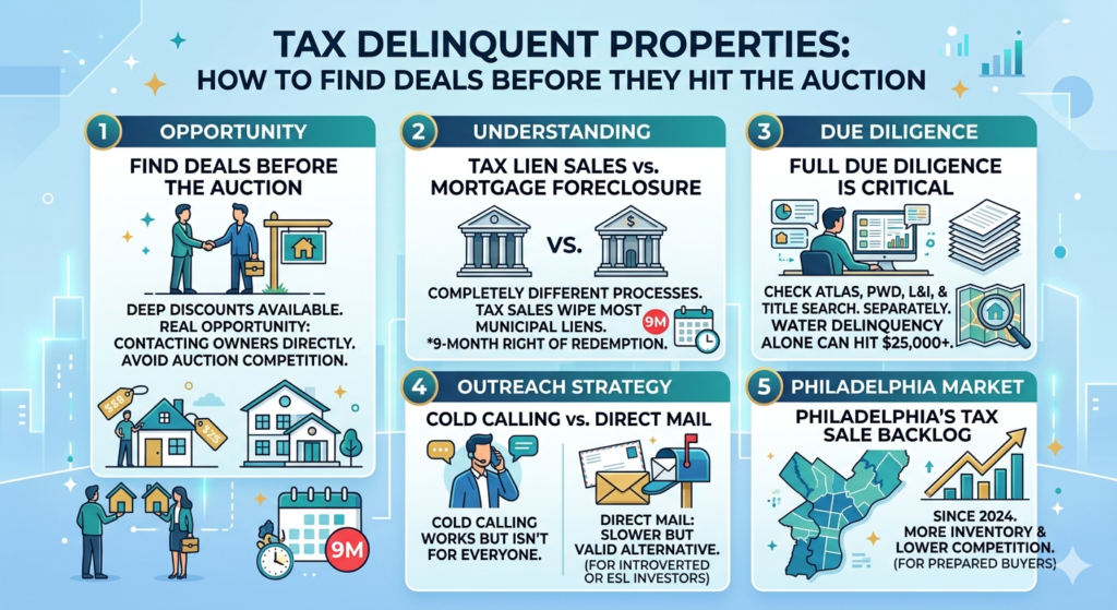 tax delinquent properties due diligence checklist Philadelphia atlas PWD liens