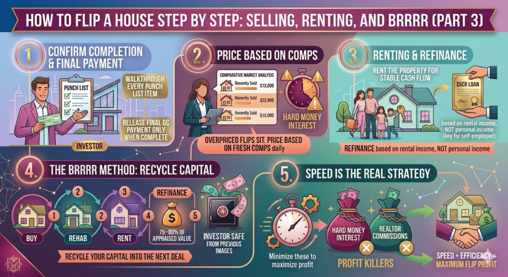 flip house selling tips Philadelphia renovation profit calculator closing