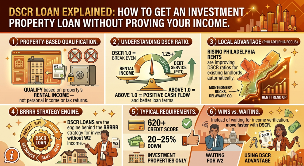 DSCR loan explained investment property rental income calculation